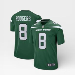 NWT Nike NFL New York Jets Jersey Medium‎ Mens Aaron Rodgers Green Football